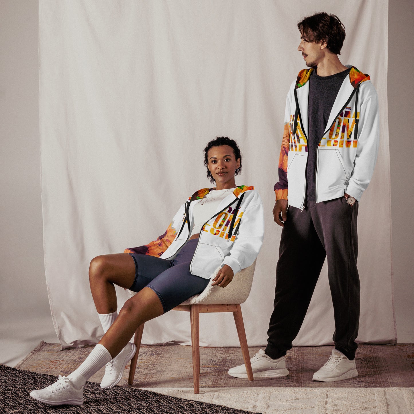 "Shalom - Look to Him" zip Hoodie