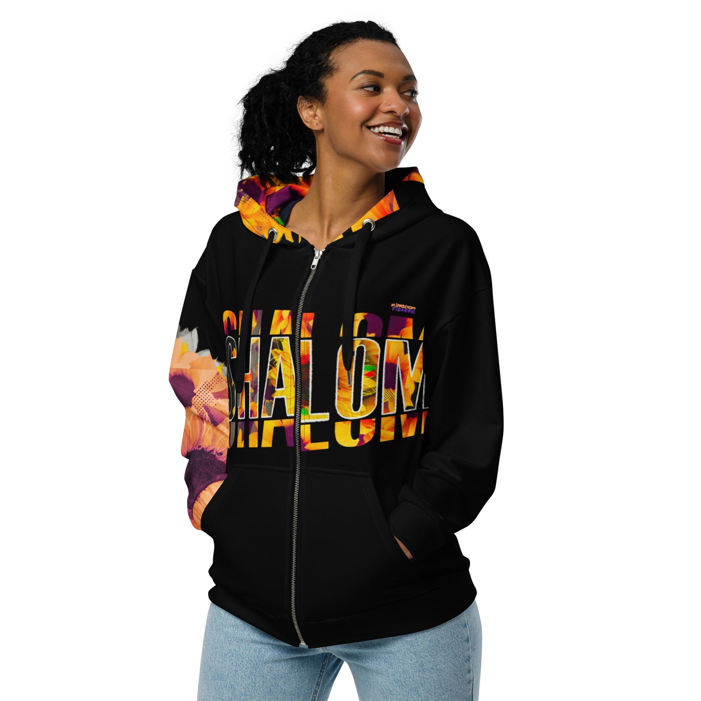 "Shalom - Look to Him" zip Hoodie