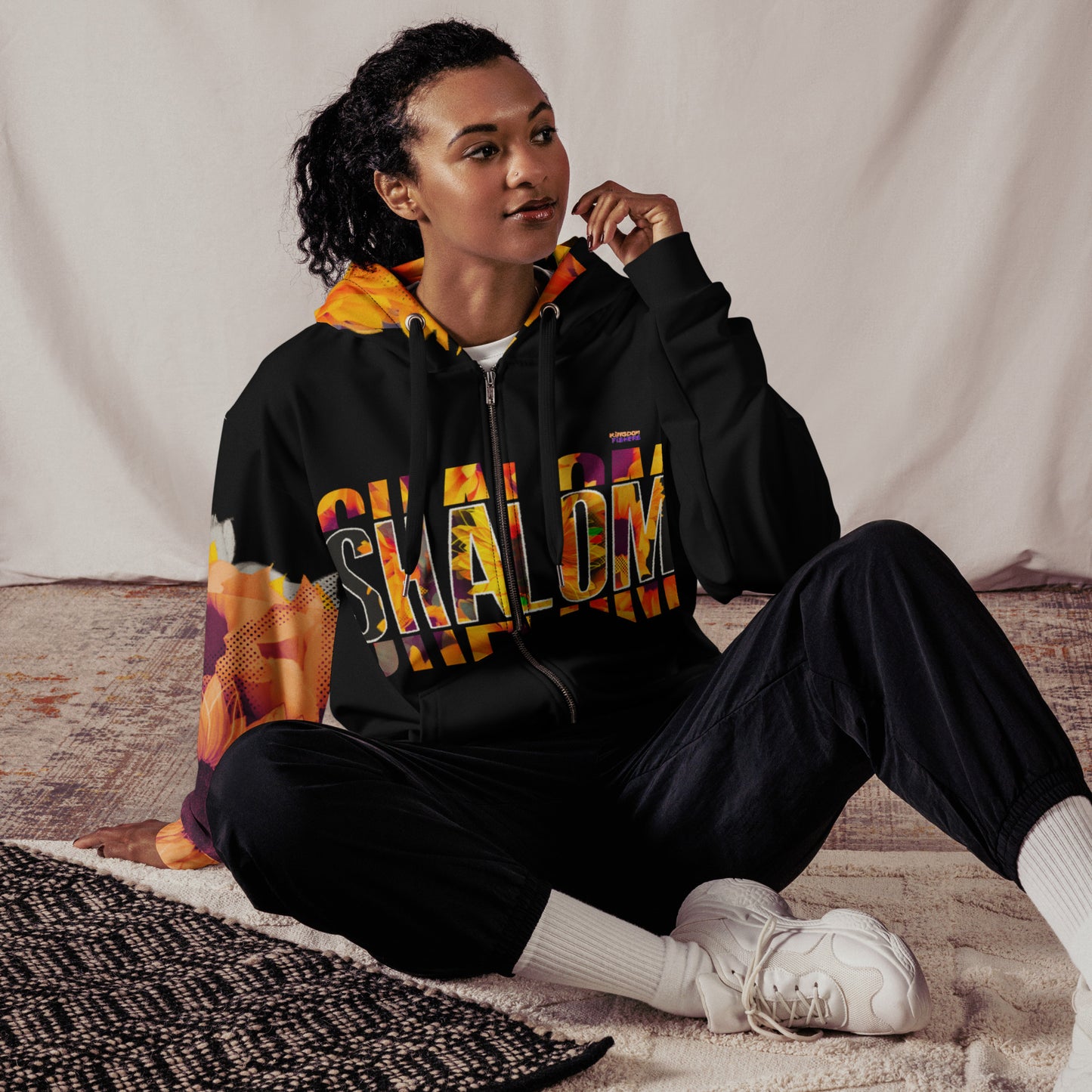 "Shalom - Look to Him" zip Hoodie