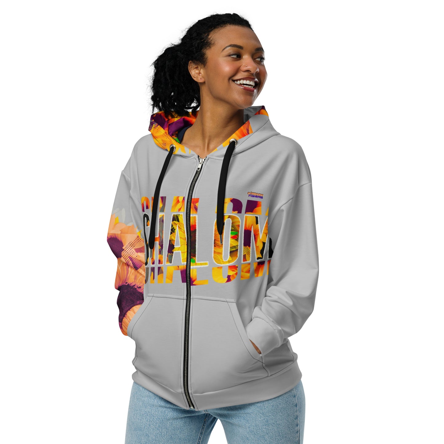 "Shalom - Look to Him" zip Hoodie