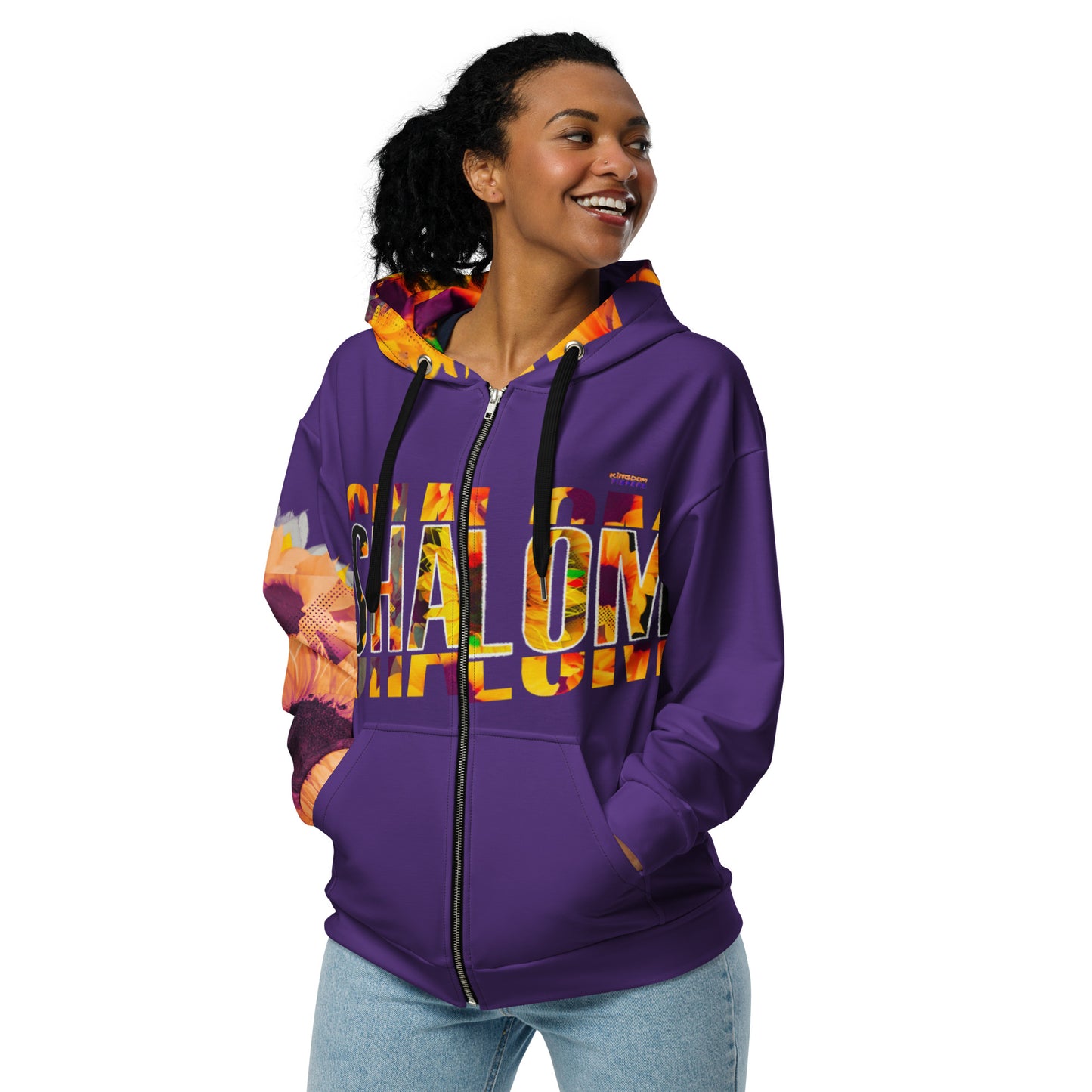 "Shalom - Look to Him" zip Hoodie