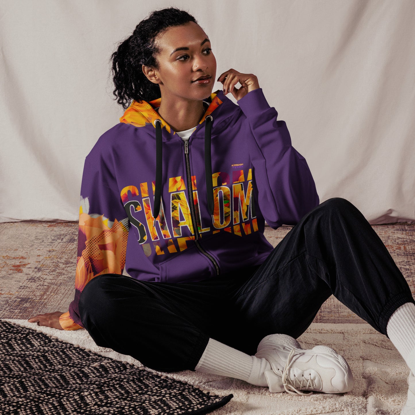 "Shalom - Look to Him" zip Hoodie