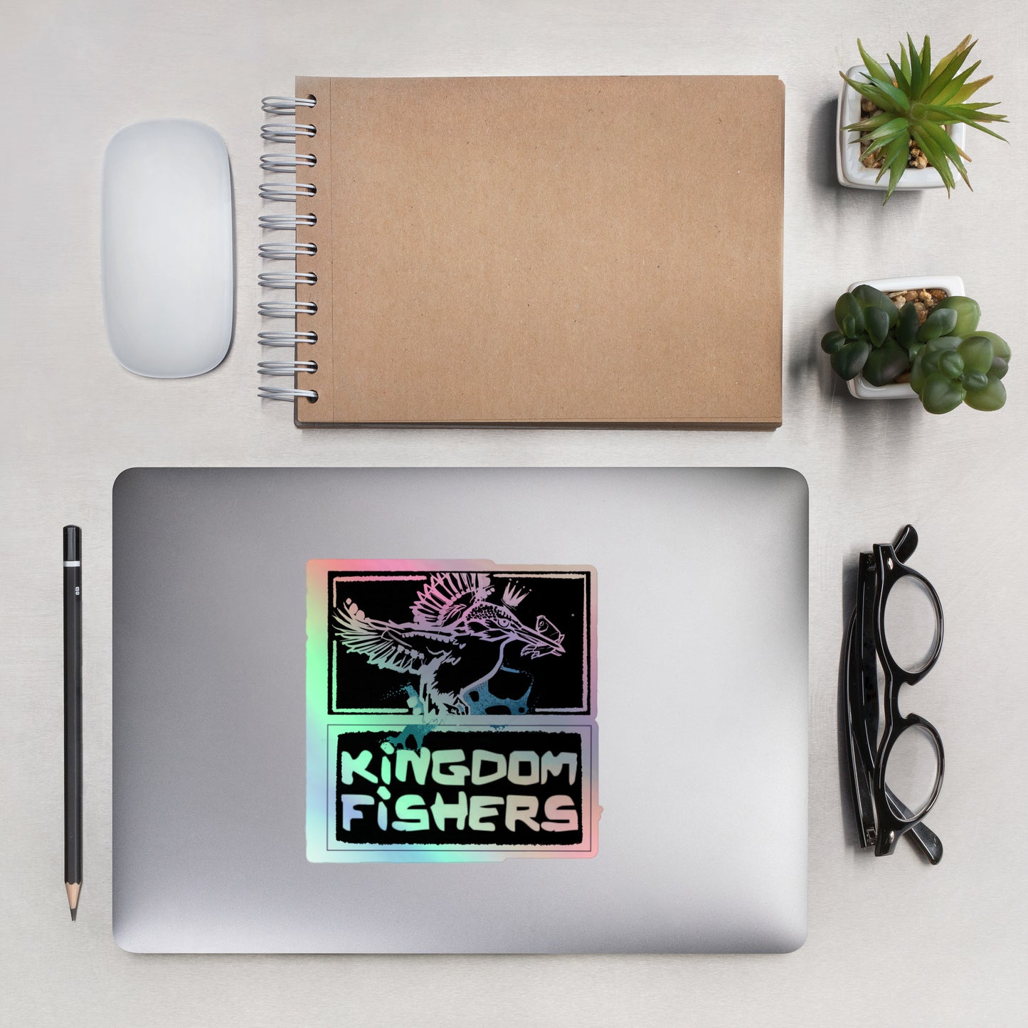 "Kingdom Fishers" Holographic Sticker