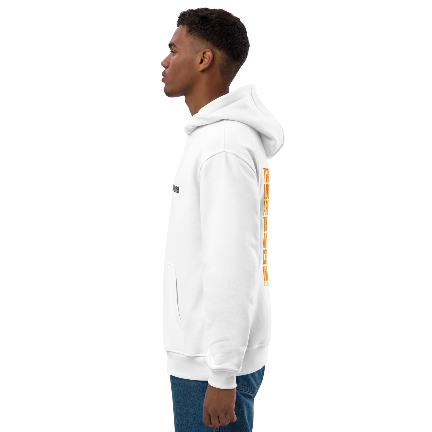 "Look to Him" premium eco Hoodie