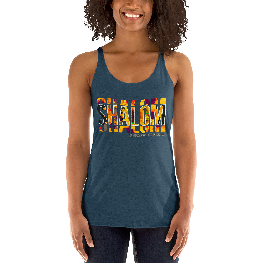 "Shalom" Women's Racerback Tank