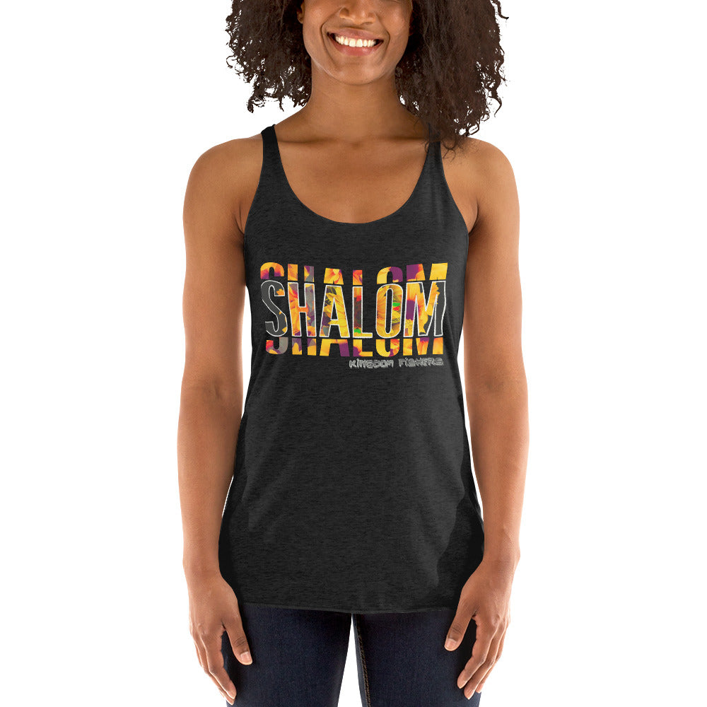 "Shalom" Women's Racerback Tank