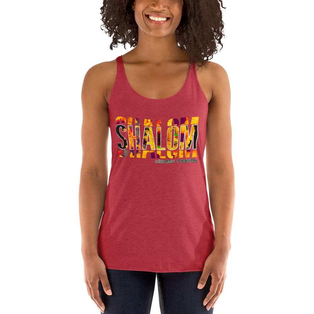 "Shalom" Women's Racerback Tank