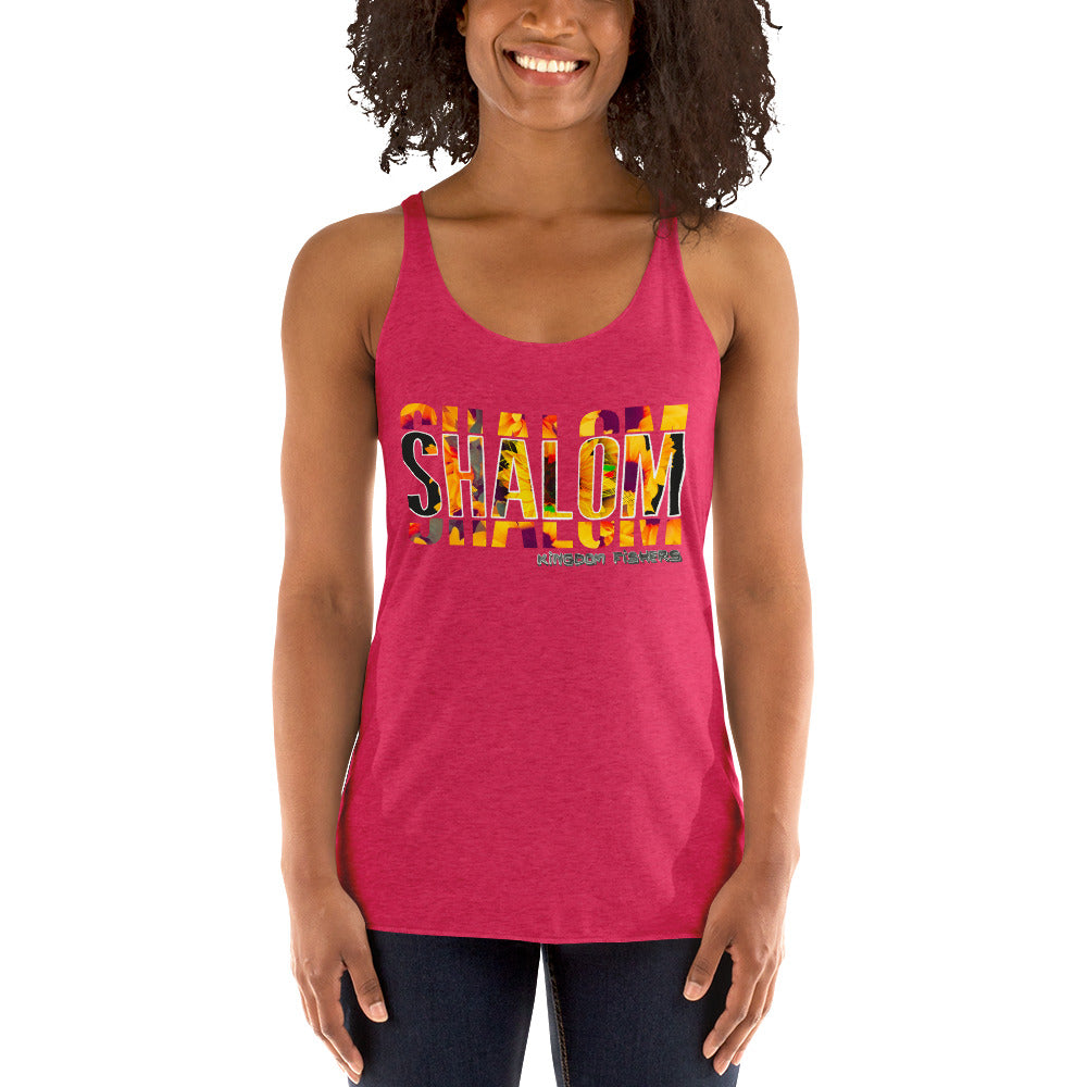 "Shalom" Women's Racerback Tank