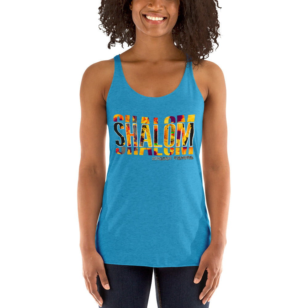 "Shalom" Women's Racerback Tank